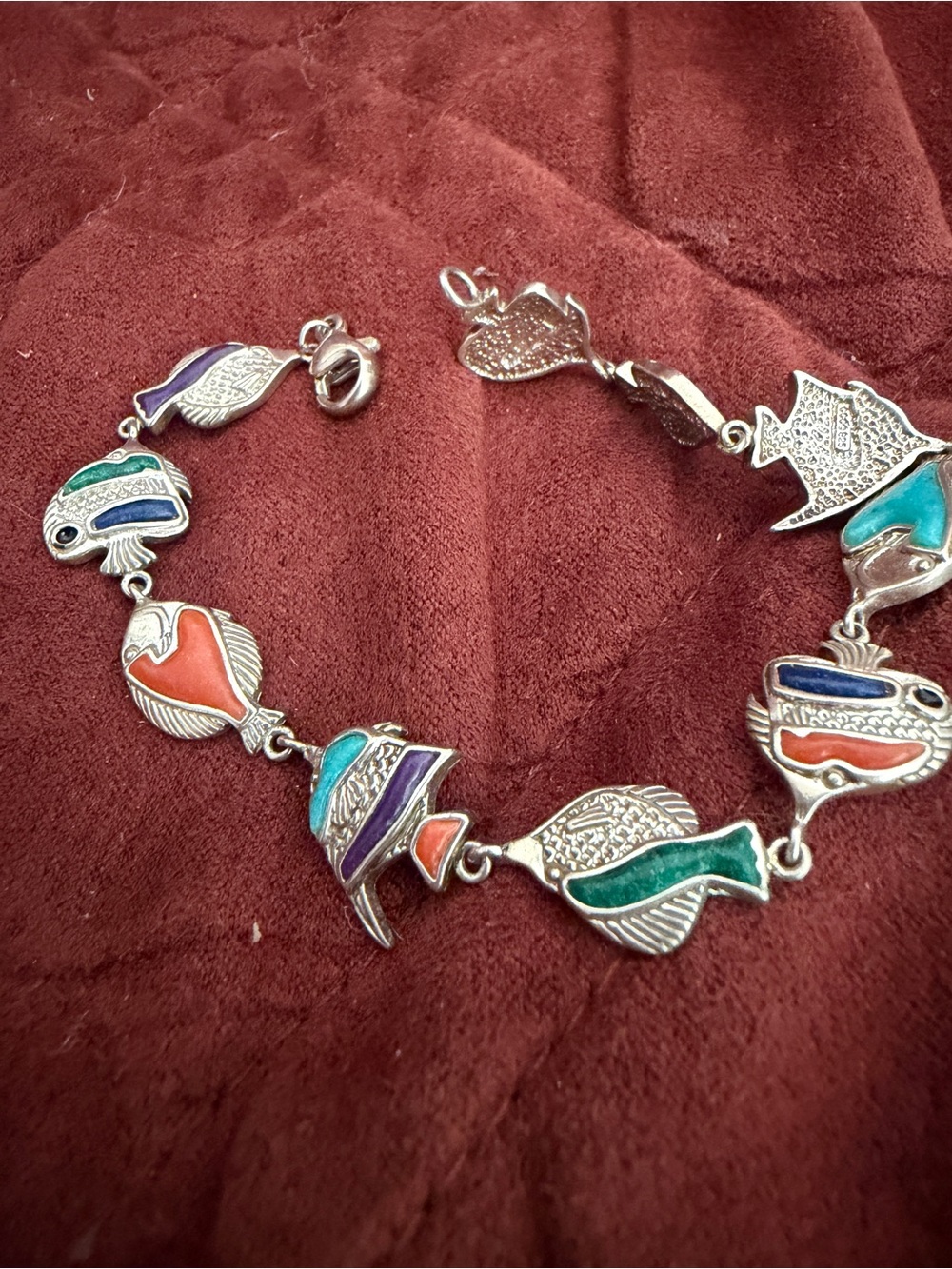 Vintage Coleman Co sterling silver Link Bracelet - Women Jewelry - Picture 3 of 3